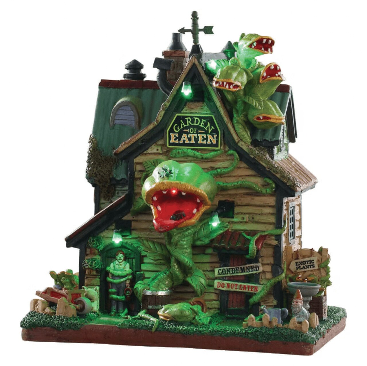 Lemax Spooky Town Halloween Village Garden Of Eaten Nursery Building
